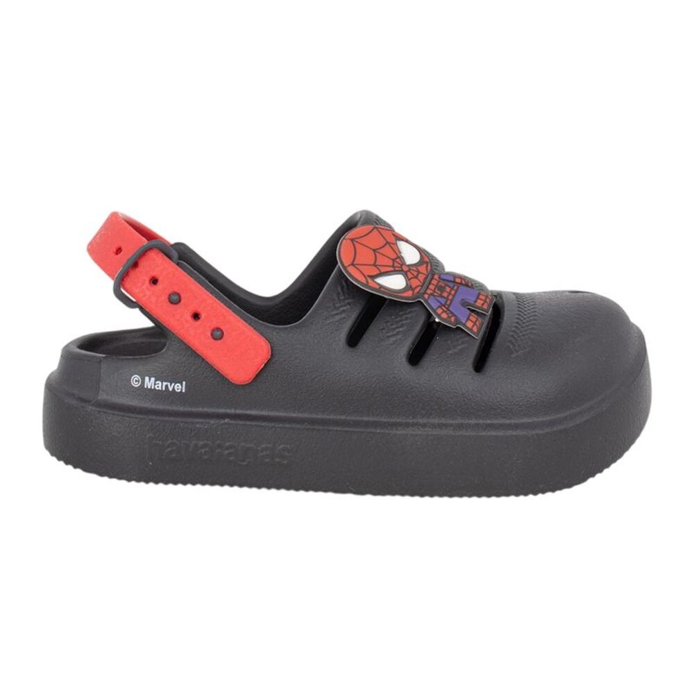 Marvel Childrens/Kids Spiderman & Iron Man Flat Flip Flops / Black